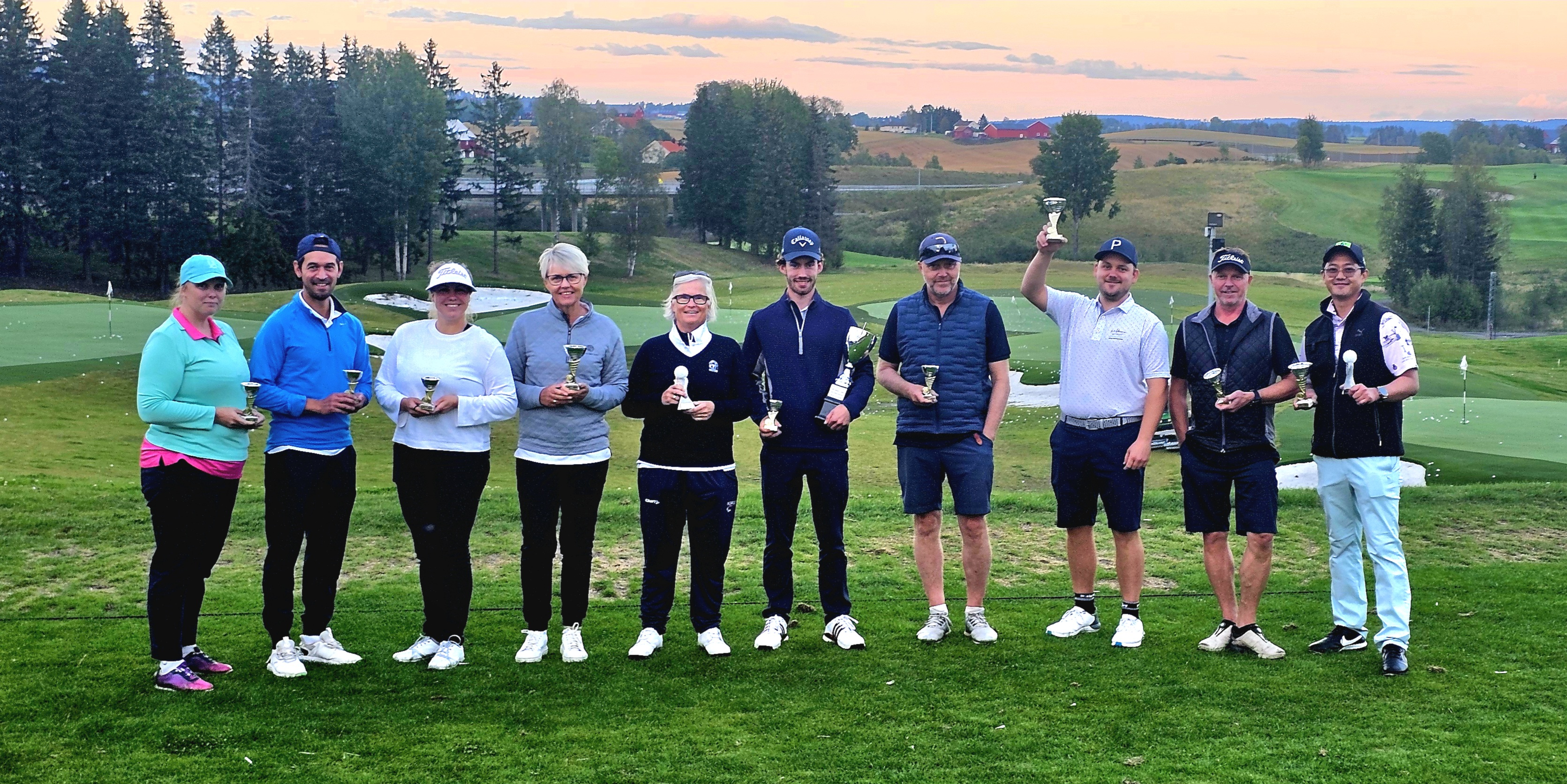 Golfmesterskapet ble arrangert på Miklagard golfklubb